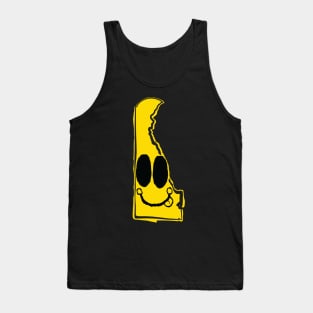 Delaware Happy Face with tongue sticking out Tank Top